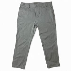 Rhone Everyday Twill 5-Pocket Pants Mens Actual Size 37x28 Gray Chino Slim Fit